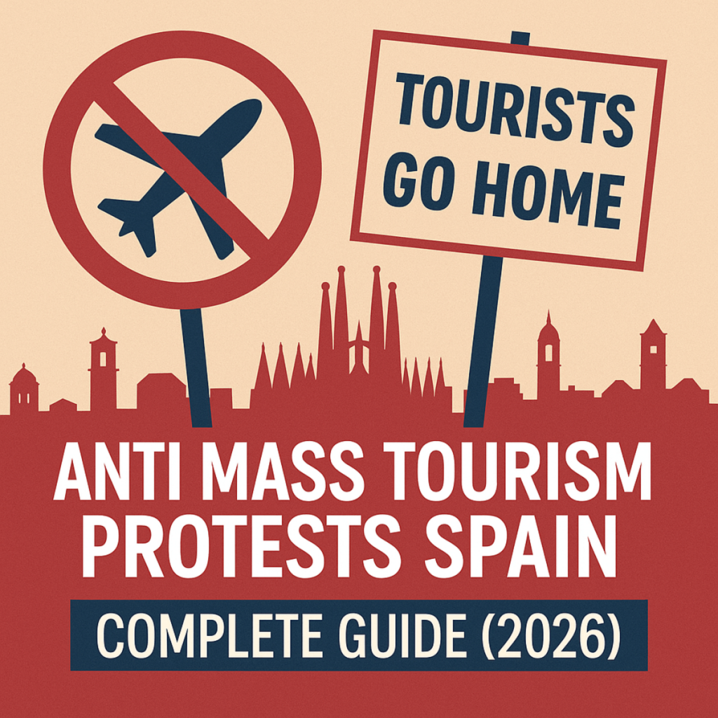 Anti mass tourism protests spain