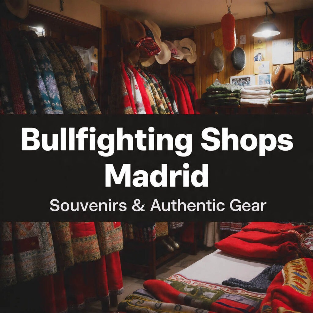 Bullfighting Shops Madrid