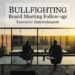 Bullfighting Board Meeting Follow-up: Executive Entertainment