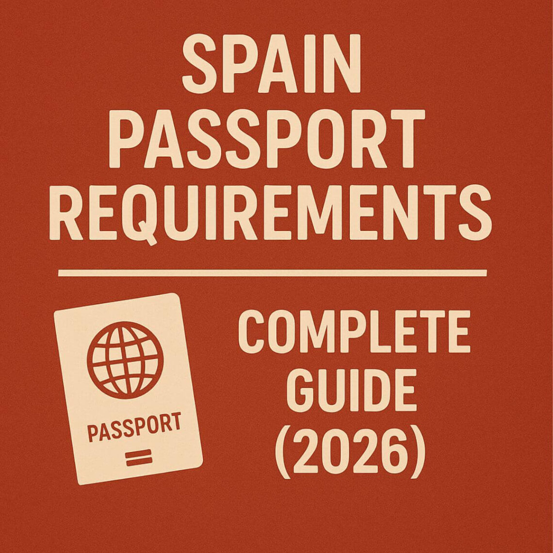 ✈️Spain Passport Requirements – Complete Guide (2026)