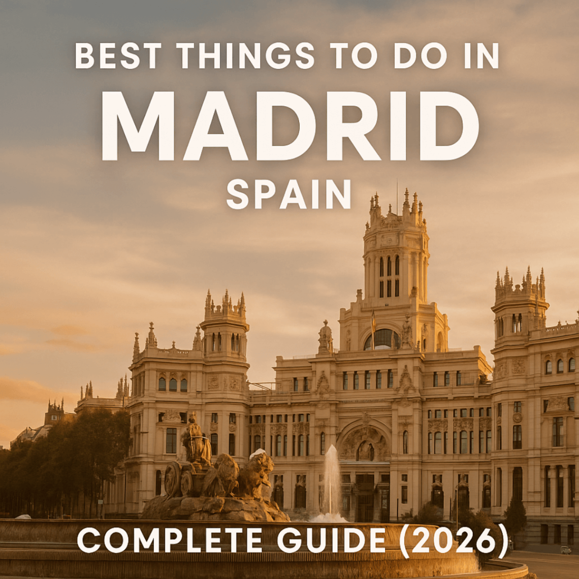 🏙️ Best Things to Do in Madrid, Spain – Complete Guide (2026)