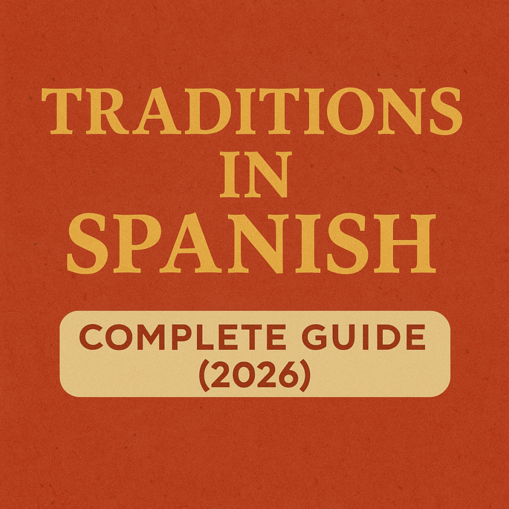 🇪🇸 Traditions in Spanish