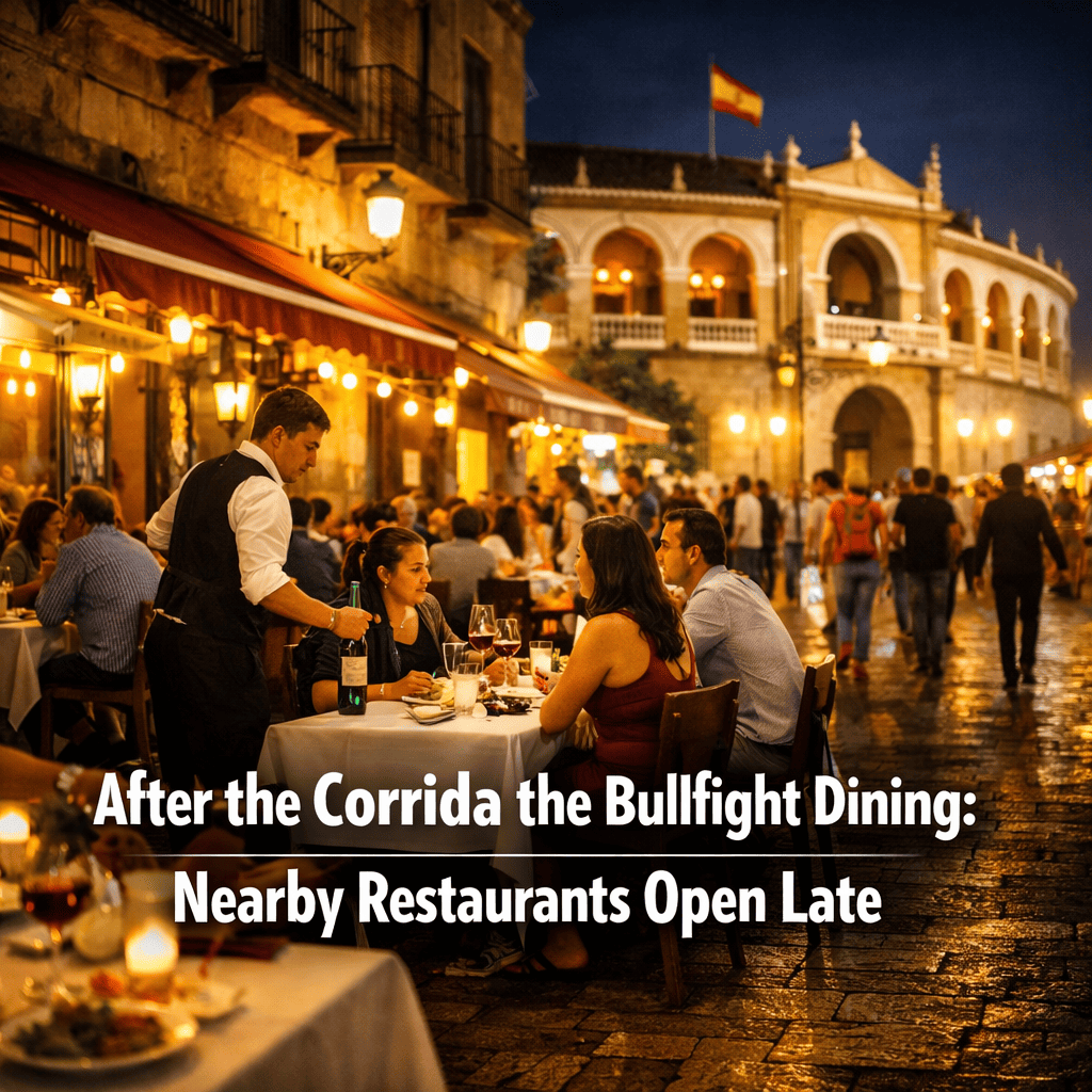 After the Corrida the Bullfight Dining: Nearby Restaurants Open Late