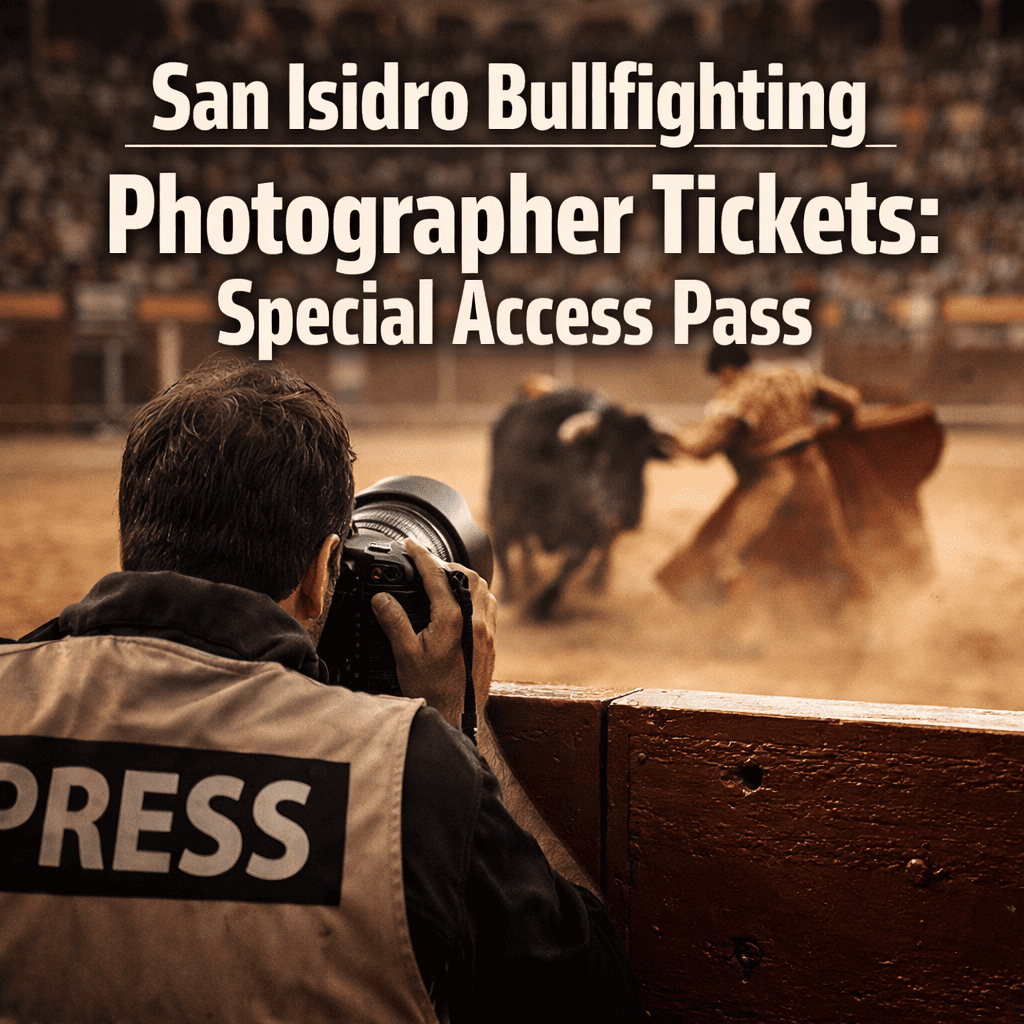 San Isidro Bullfighting Photographer Tickets: Special Access Pass
